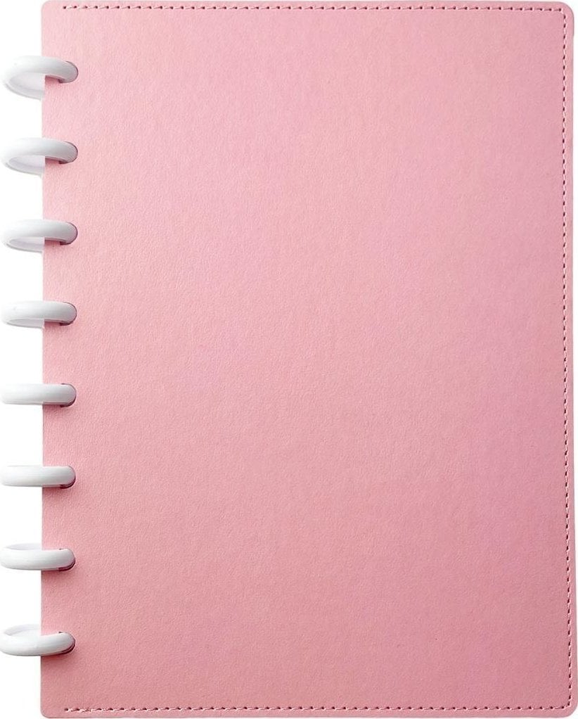 Notatnik A5 z systemem dysków różowy