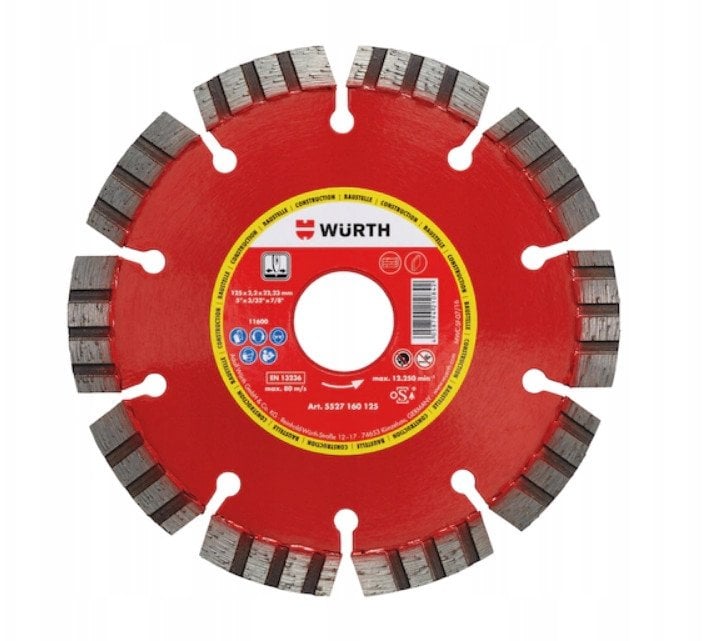 TARCZA DIAMENTOWA BUDOW BR22,2-D125MM