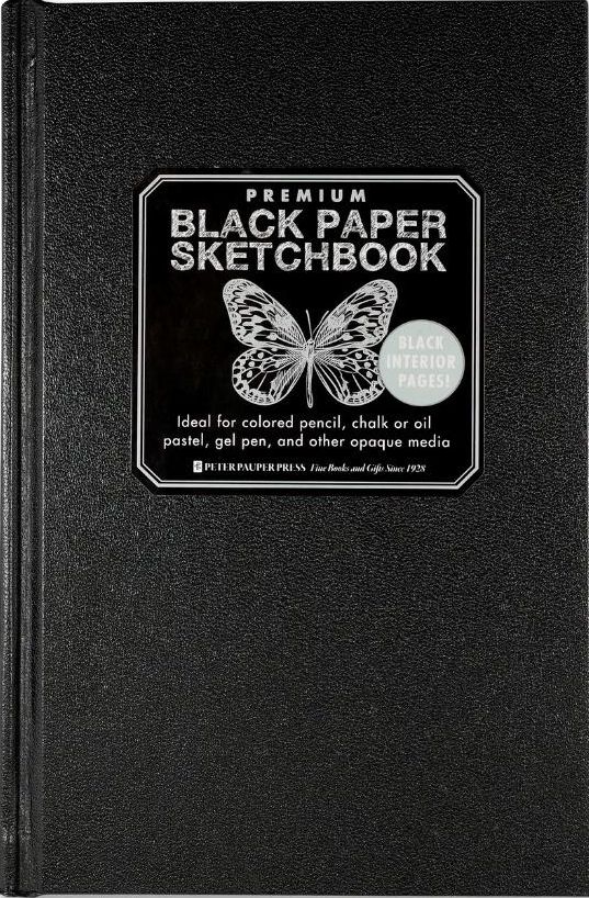 Peter Pauper Press Szkicownik 14.6x22.2cm 192k czarny
