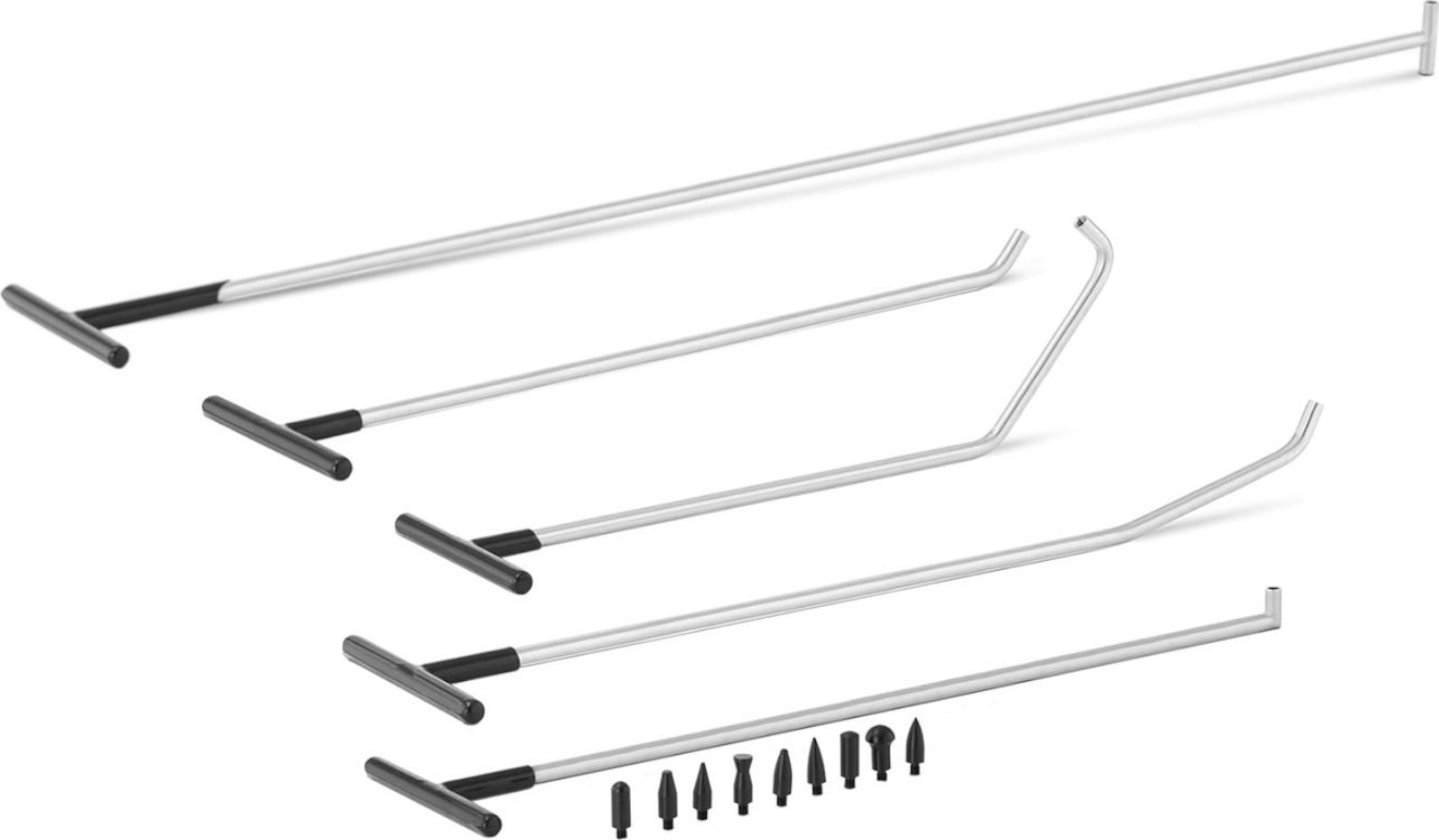 MSW Zestaw naprawczy PDR do usuwania wgnieceń w karoserii - 5 prętów Zestaw naprawczy PDR do usuwania wgnieceń w karoserii - 5 prętów