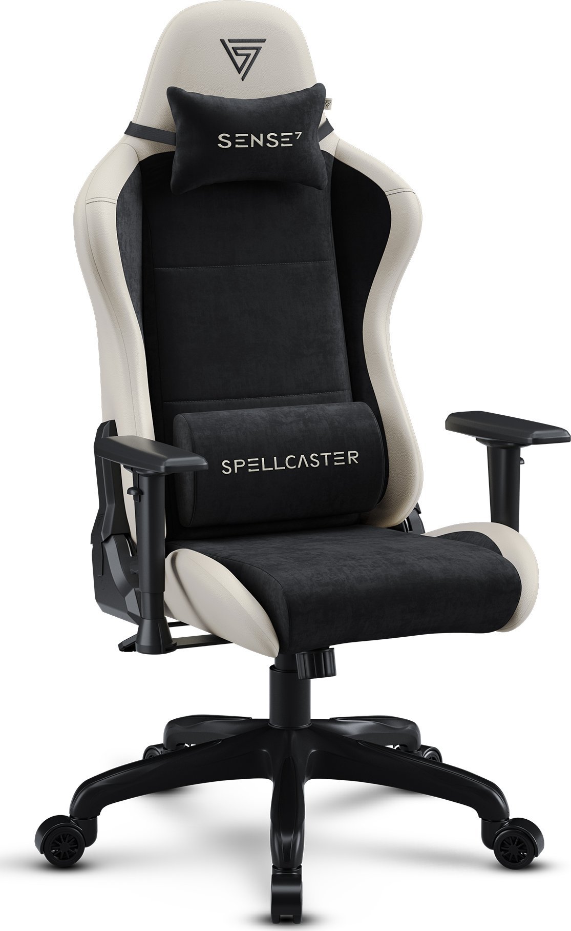 Fotel SENSE7 Spellcaster FUKU PU czarno-beżowy