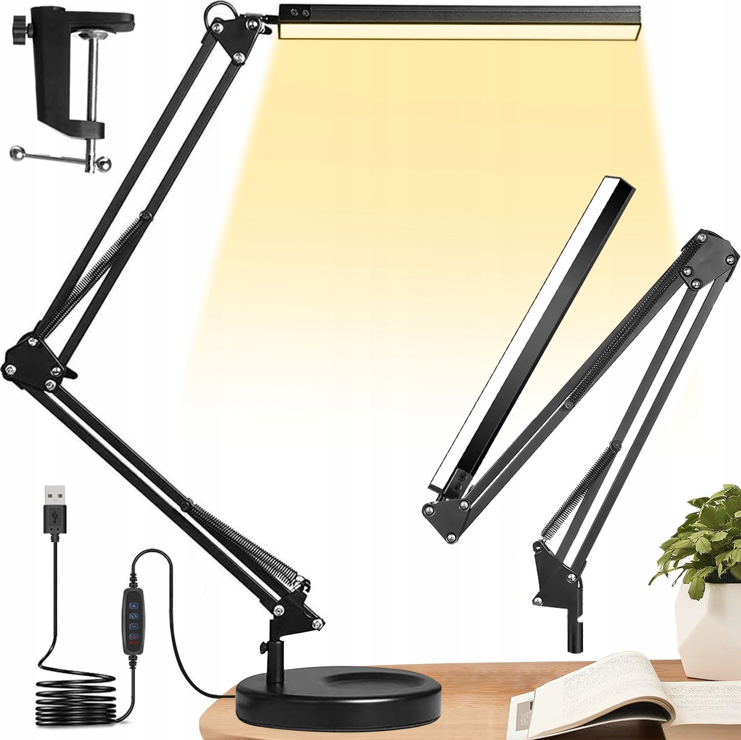 Lampka biurkowa Logit czarna (5905370215540)