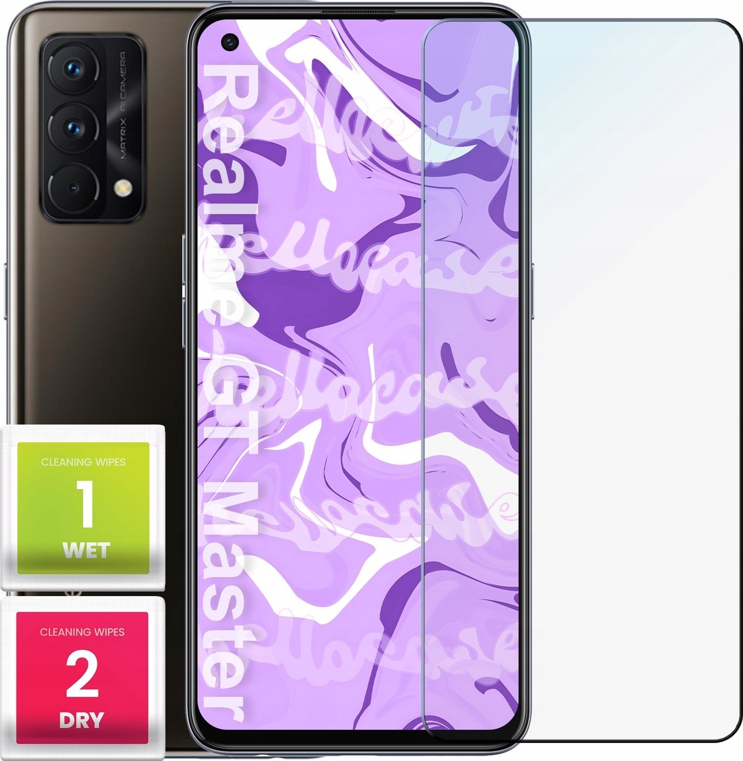 Hello Case Szkło Hartowane Realme GT Master Edition (szybka 9H, płaskie 2.5D,ochronne)