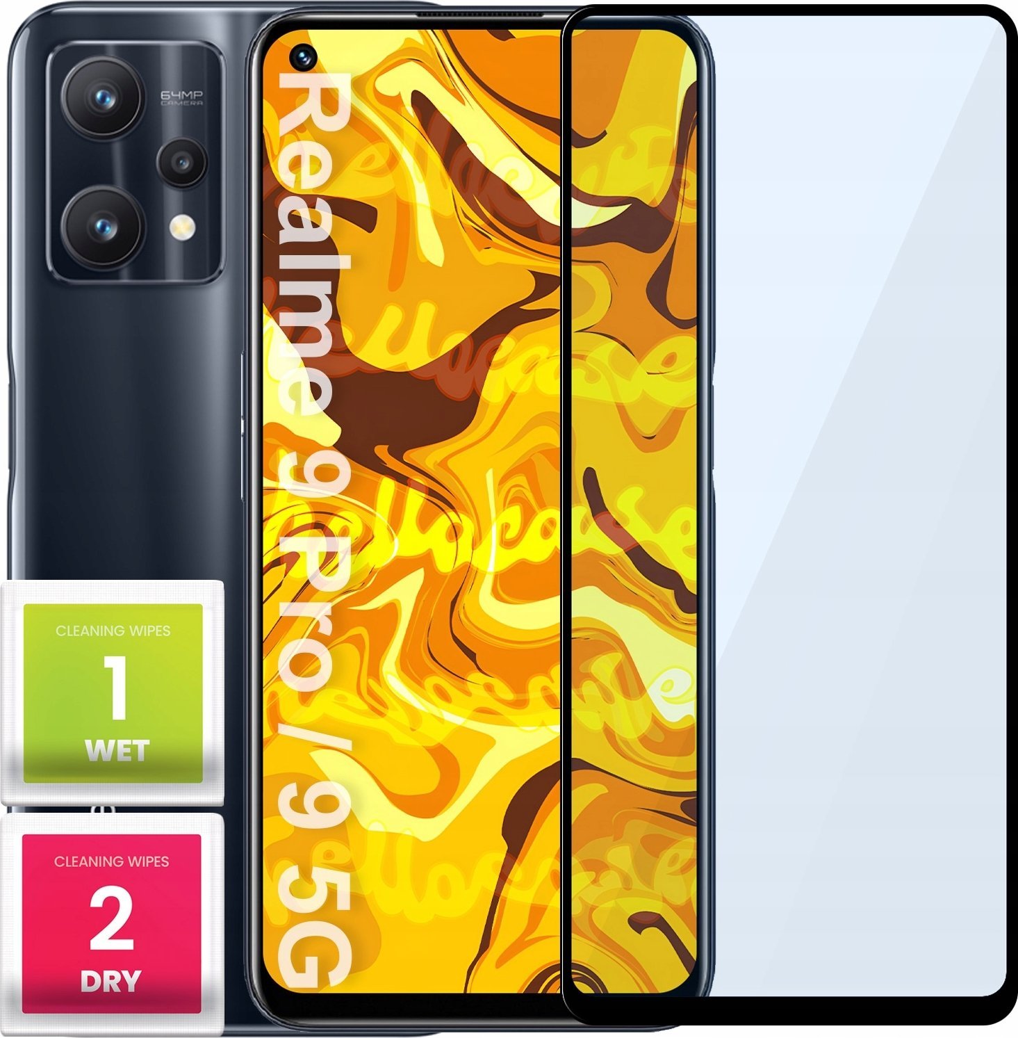 Hello Case SZKŁO HARTOWANE DO REALME 9 PRO / 9 5G PEŁNE NA CAŁY EKRAN SZKIEŁKO SZYBKA