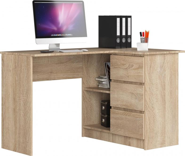 Biurko Fabryka Mebli Akord B16 Dąb Sonoma 124 cm x 85 cm