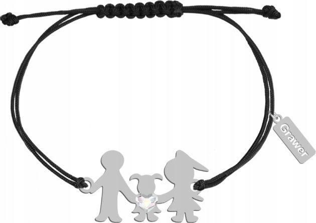 Radziszewska Jewellery Srebrna Bransoletka Rodzina córka GRAWER GRATIS
