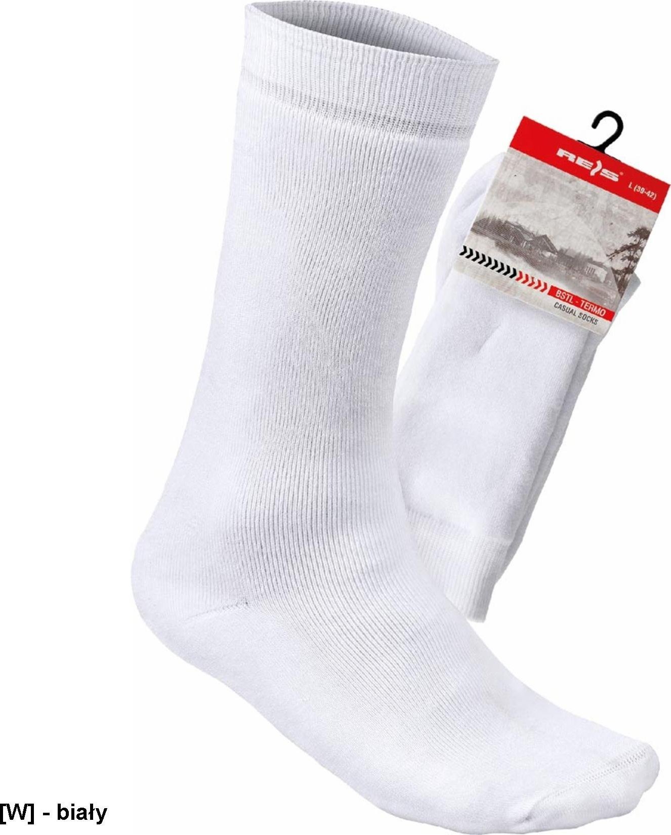 R.E.I.S. BSTL-TERMO - długie skarpety frotte, termoizolacyjne, 2/3 łydki, długotrwałe noszenia w niskich temperaturach M (35-38)