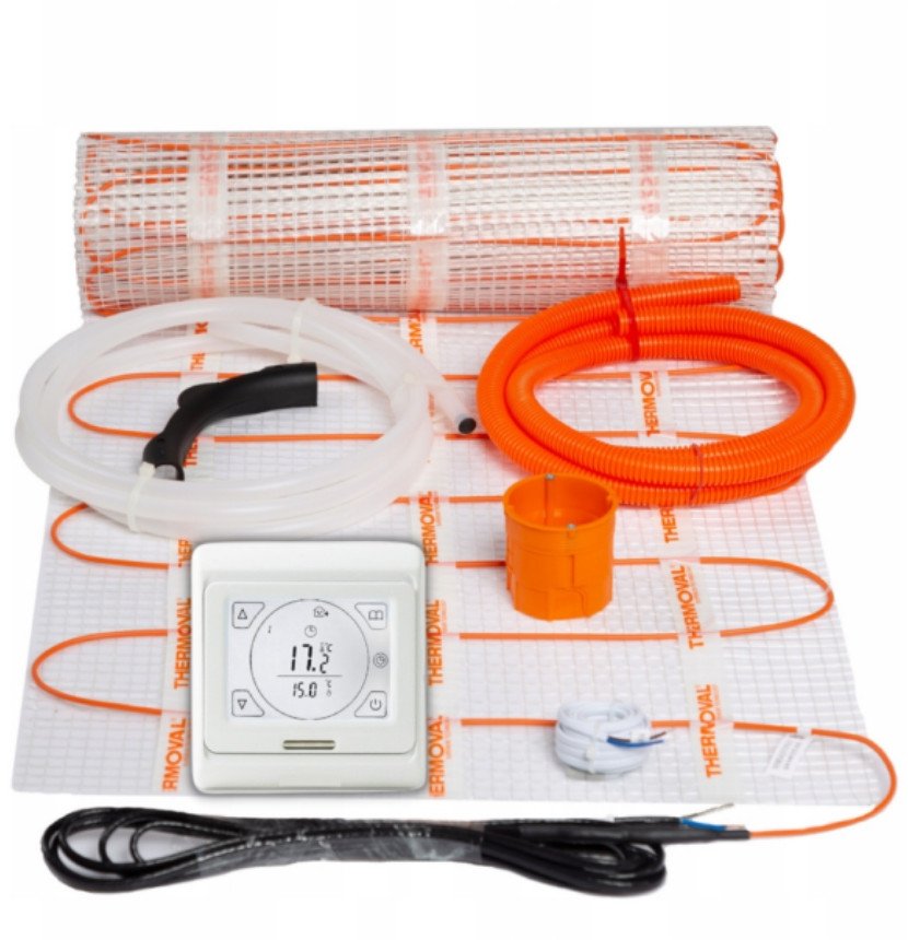 Zestaw mata grzejna jednostronnie zasilana TV TO 50, 170 W/m2, 10,0 m2, regulator TT 16