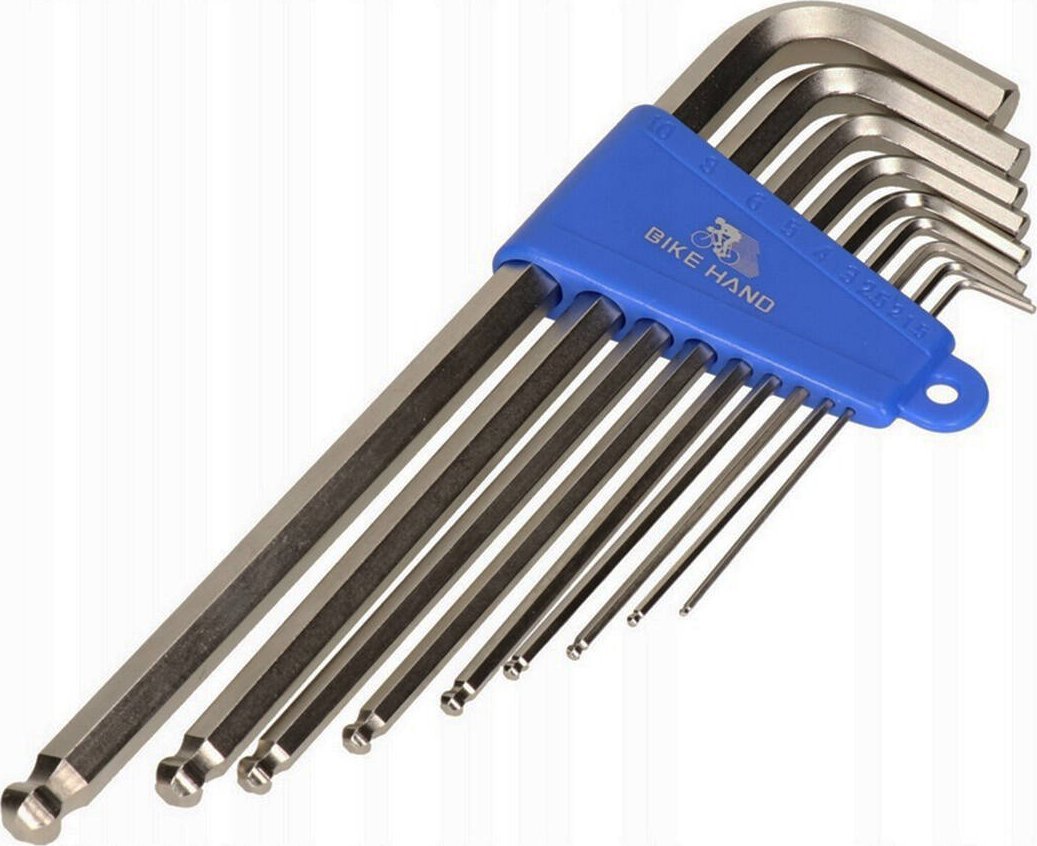 Bike Hand Klucze imbusowe YC-623 -zestaw 9 szt stal chromowanadowa Uniwersalny