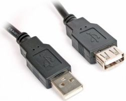 Kabel USB Omega USB-A - USB-A 1.5 m Czarny (56628)