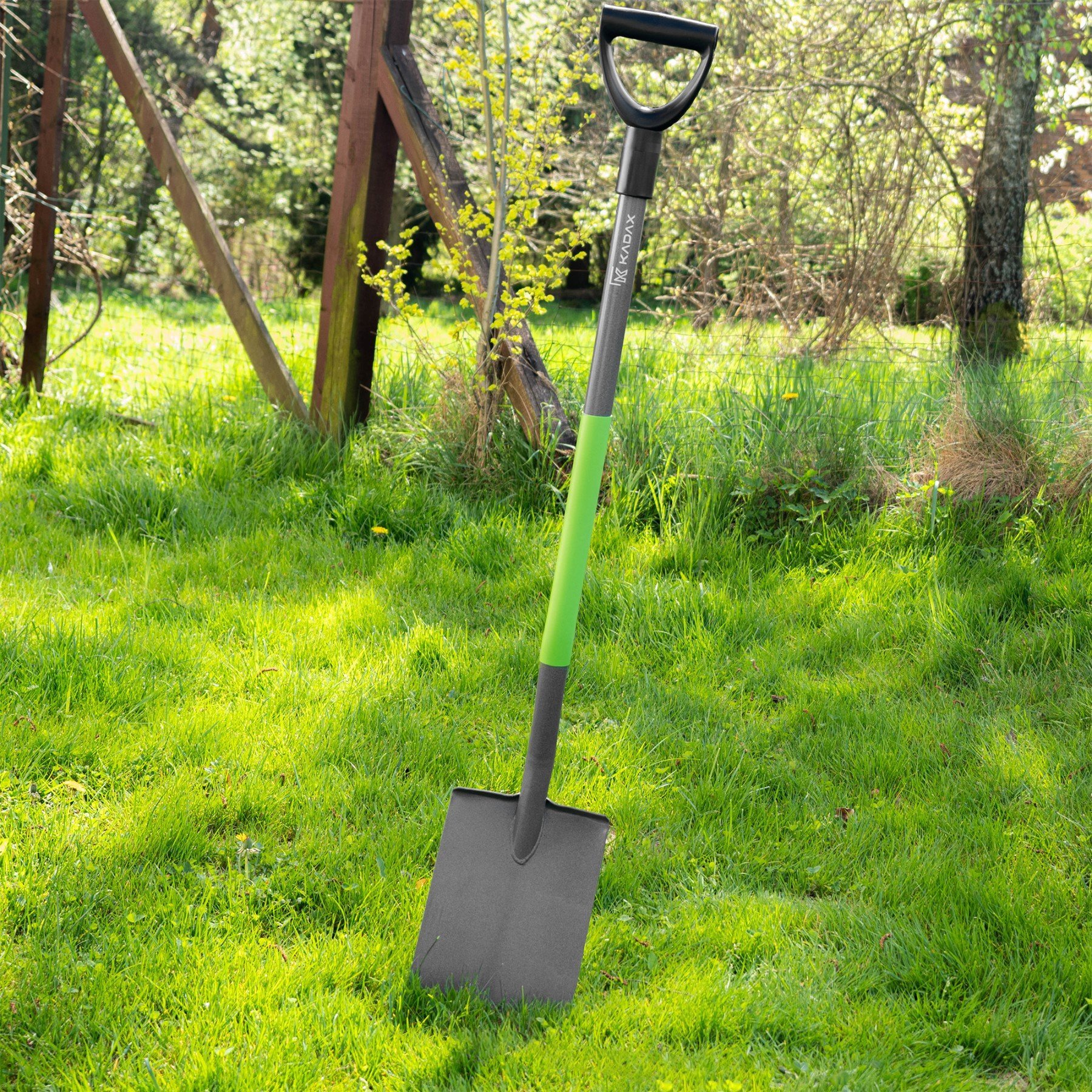 Kadax KADAX Łopata Szpadel Prosty 120cm metalowy Ogrodowy Ergonomiczny Solidny