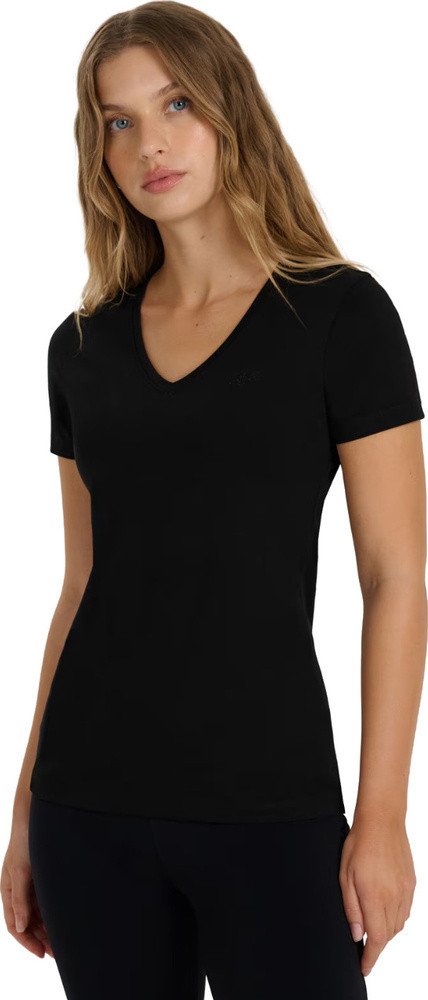 Koszulka damska 4F F2969 czarna 4FWAW25TTSHF2969 20S XL