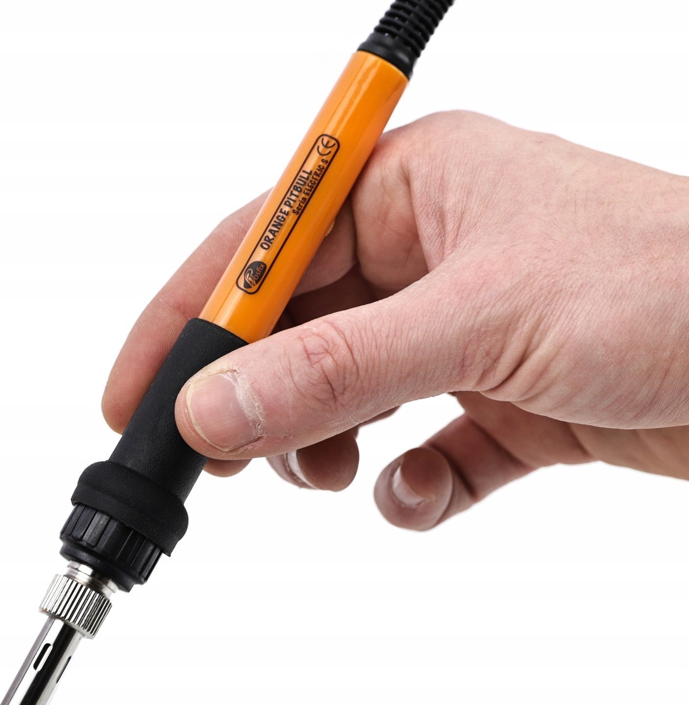 Rosfix ZESTAW LUTOWNICA REGULACJA 60W GROTY PODSTAWKA + TOPNIK TŁOK ODSYSACZ ETUI