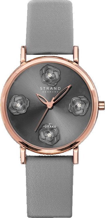 Zegarek Strand Zegarek damski S733LXVJVJ CYRKONIE szary