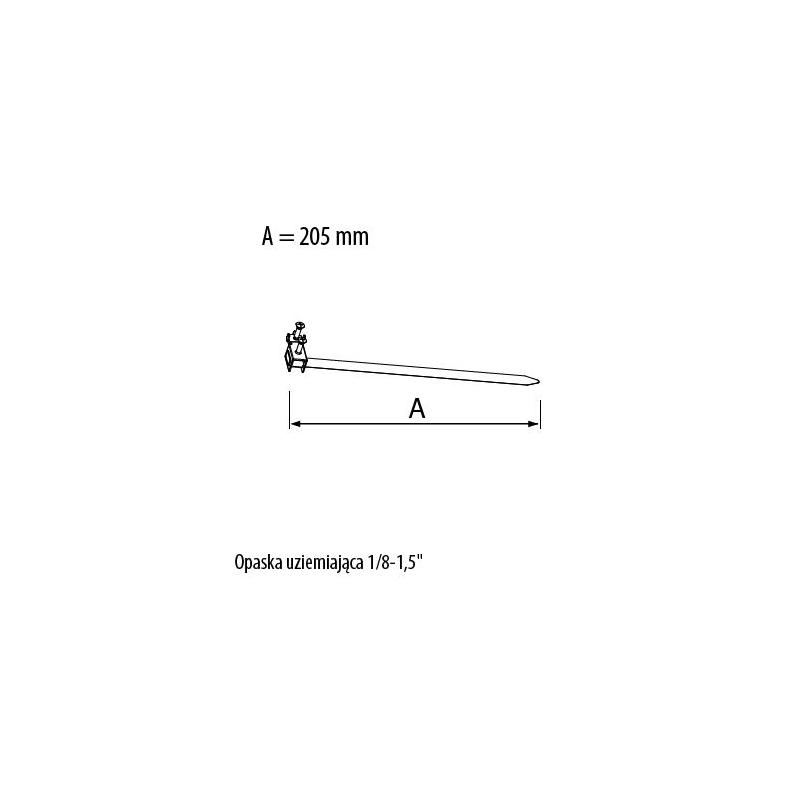 Pawbol Opaska uziemiająca 1/8-1,5'' (R.8181)