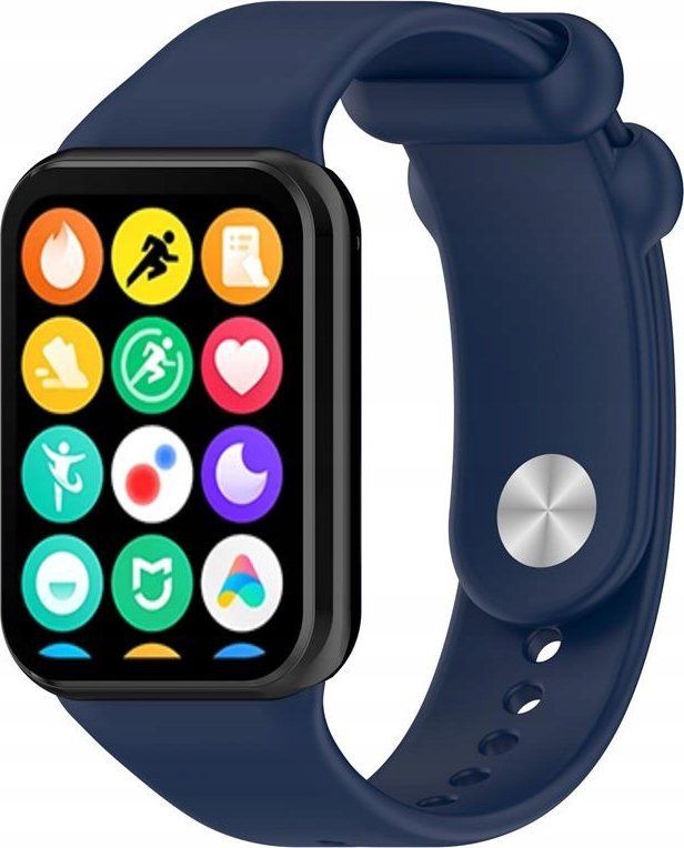 Hello Case PASEK SILIKONOWY DO OPASKI SPORTOWEJ XIAOMI MI BAND 8 PRO GRANATOWY