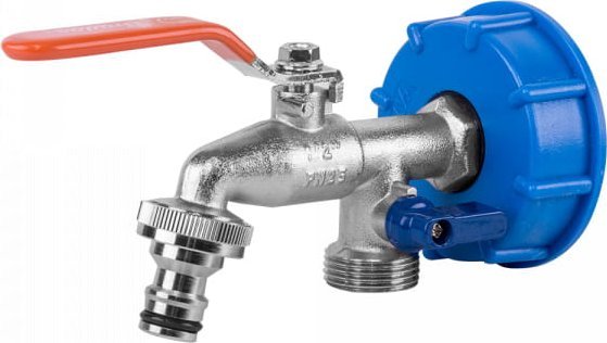 Bradas Zestaw - IBC nakrętka S60x6, kran z wyjściami na 2 x GZ 3/4` + 2 nyple IBCS60-KK0512 BRADAS