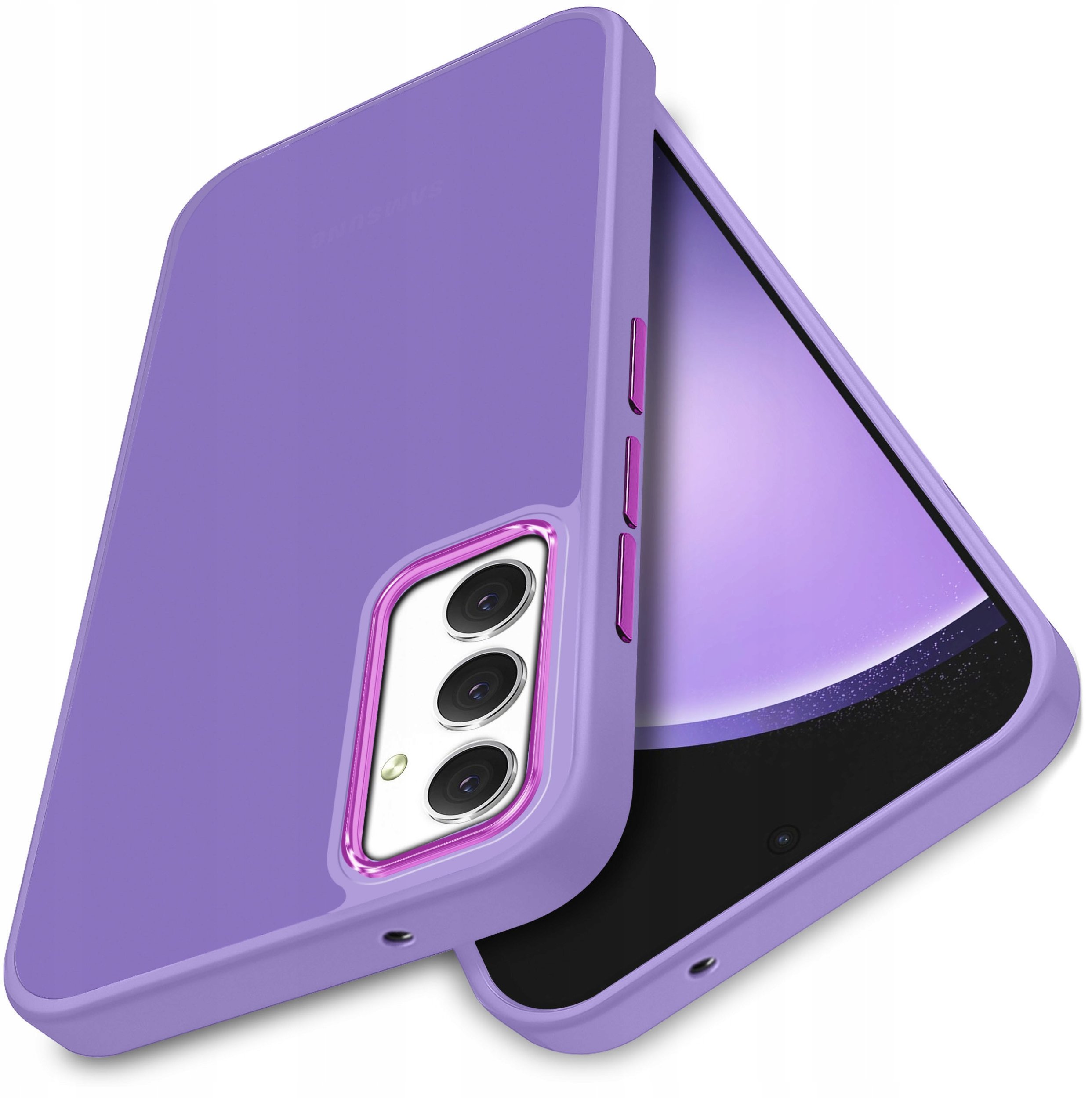 Etui do Samsung Galaxy S23 FE MATOWE SILICONE CASE SATYNOWE PLECKI + Szkło