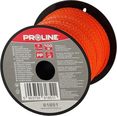 Pro-Line SZNUREK MURARSKI 1.7MMX50M POMARAŃCZOWY PROLINE
