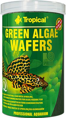 Tropical Green Algae Wafers tonące roślinne wafelki dla ryb 250ml