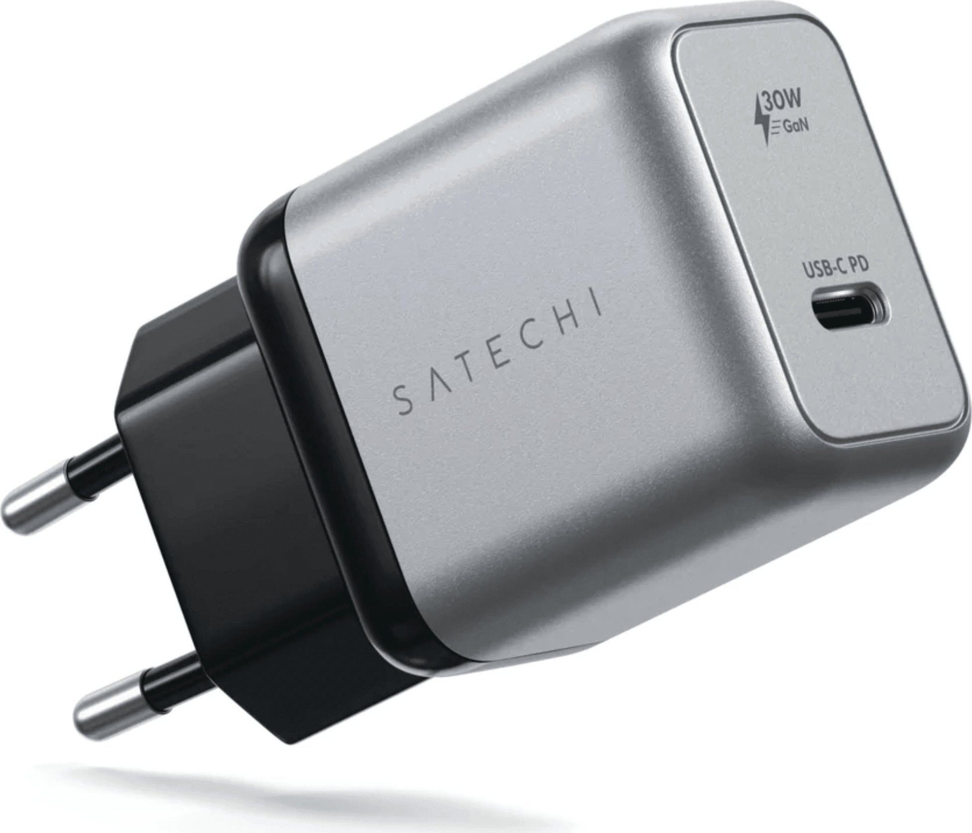 Ładowarka ŁADOWARKA SIECIOWA SATECHI 30W USB-C PD GAN WALL CHARGER ST-UC30WCM-EU (SZARA)