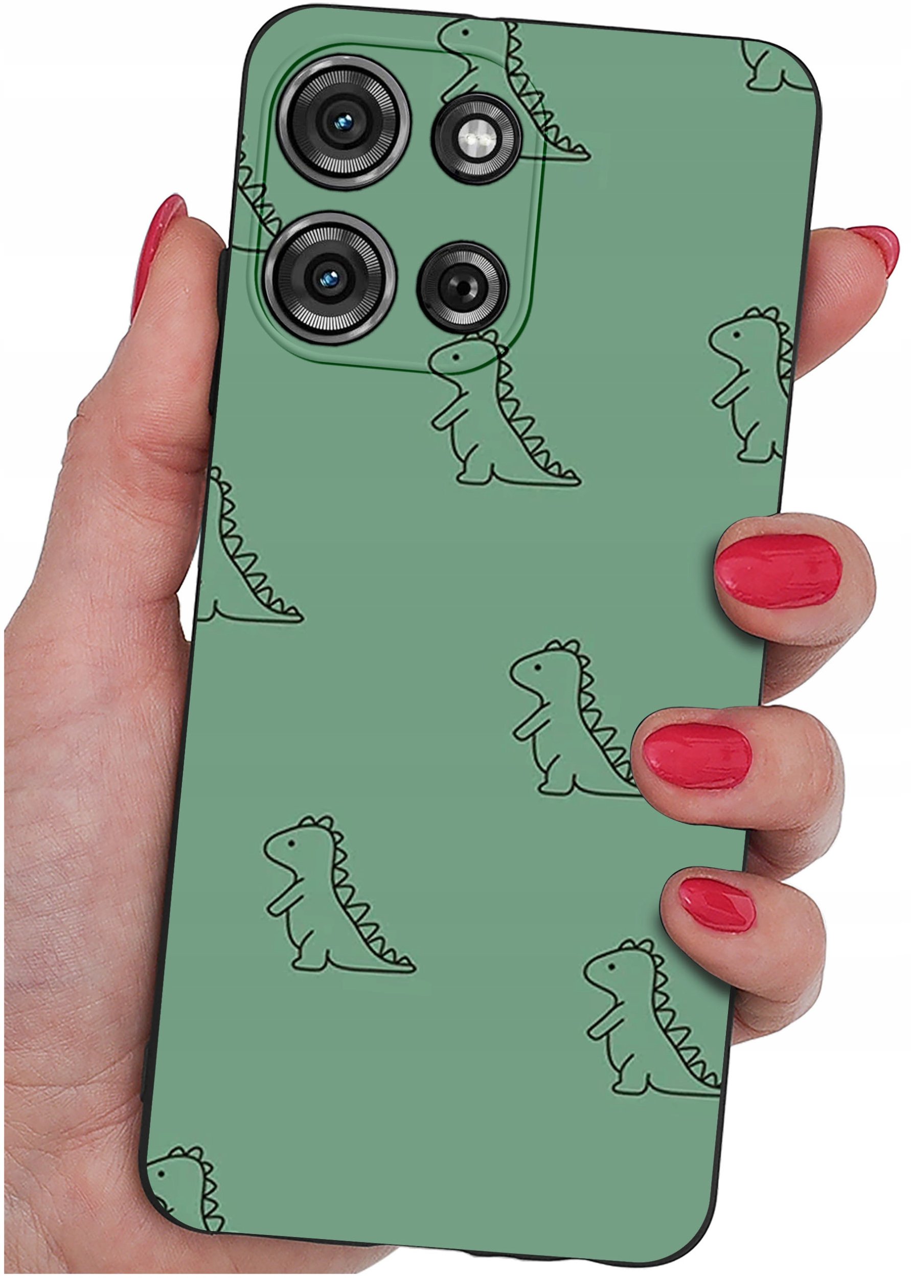 Etui do Motorola G75 5G | WZORY | SILIKONOWE MATT SZKŁO 9H