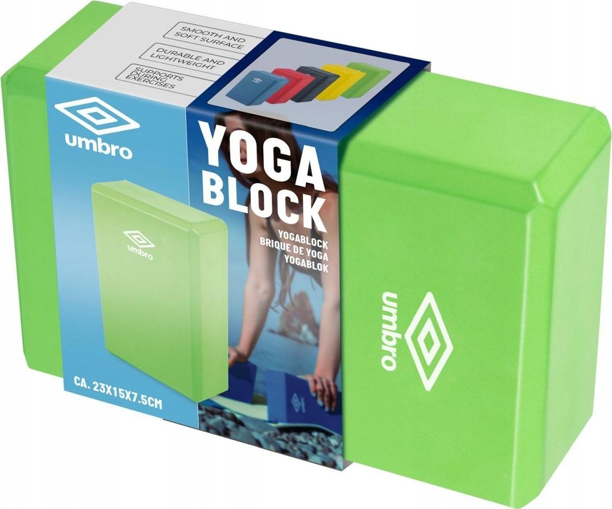 Umbro BLOK KOSTKA DO ĆWICZEŃ JOGA PILATES FITNESS UMBRO ZIELONY