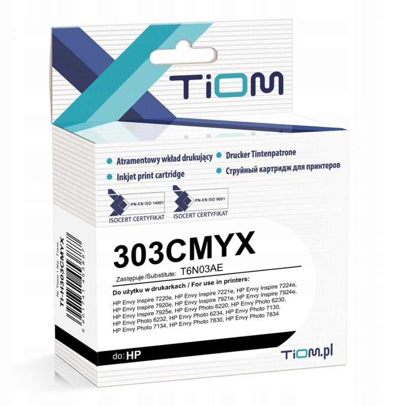 Tusz Tiom do HP 303XL | 303CMYX | T6N03AE | 440 str. | 18ml | color