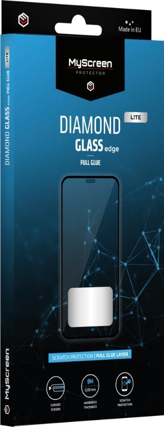 MyScreen Protector Vivo Y36c - Szkło hartowane na lekko zaokrąglone ekrany DIAMOND GLASS LITE edge FULL GLUE
