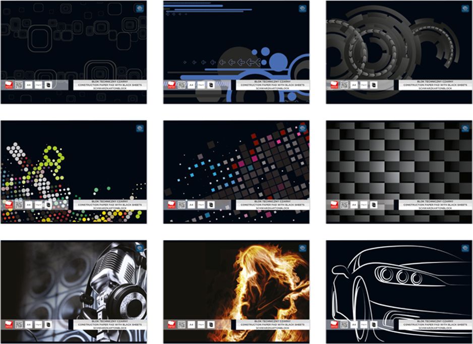 Interdruk Blok techniczny A4 10k czarny