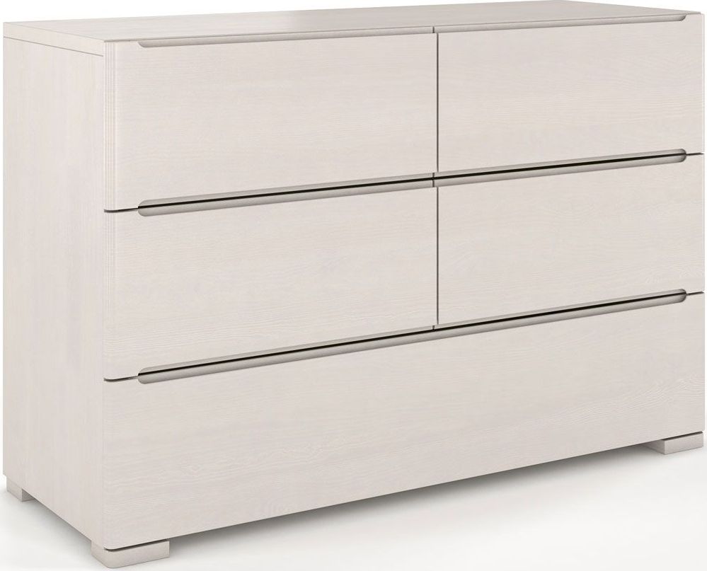 Elior Komoda drewniana 5 szuflad Ventos 4S - Biały