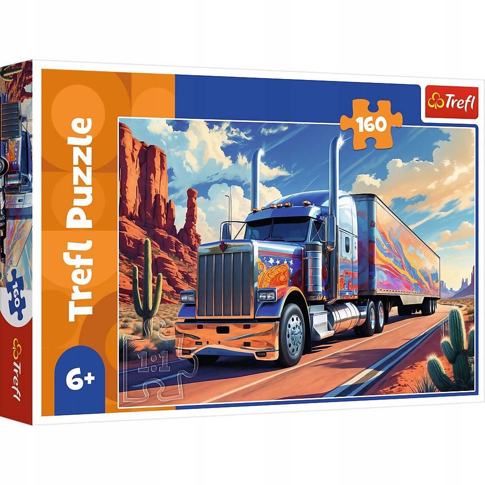 Trefl Puzzle Ciężarówka w trasie 160 elementów (15413)