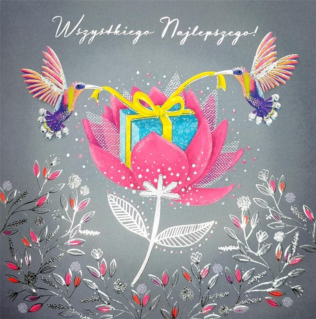 HENRY Karnet KW TŁ Prezent kolibry