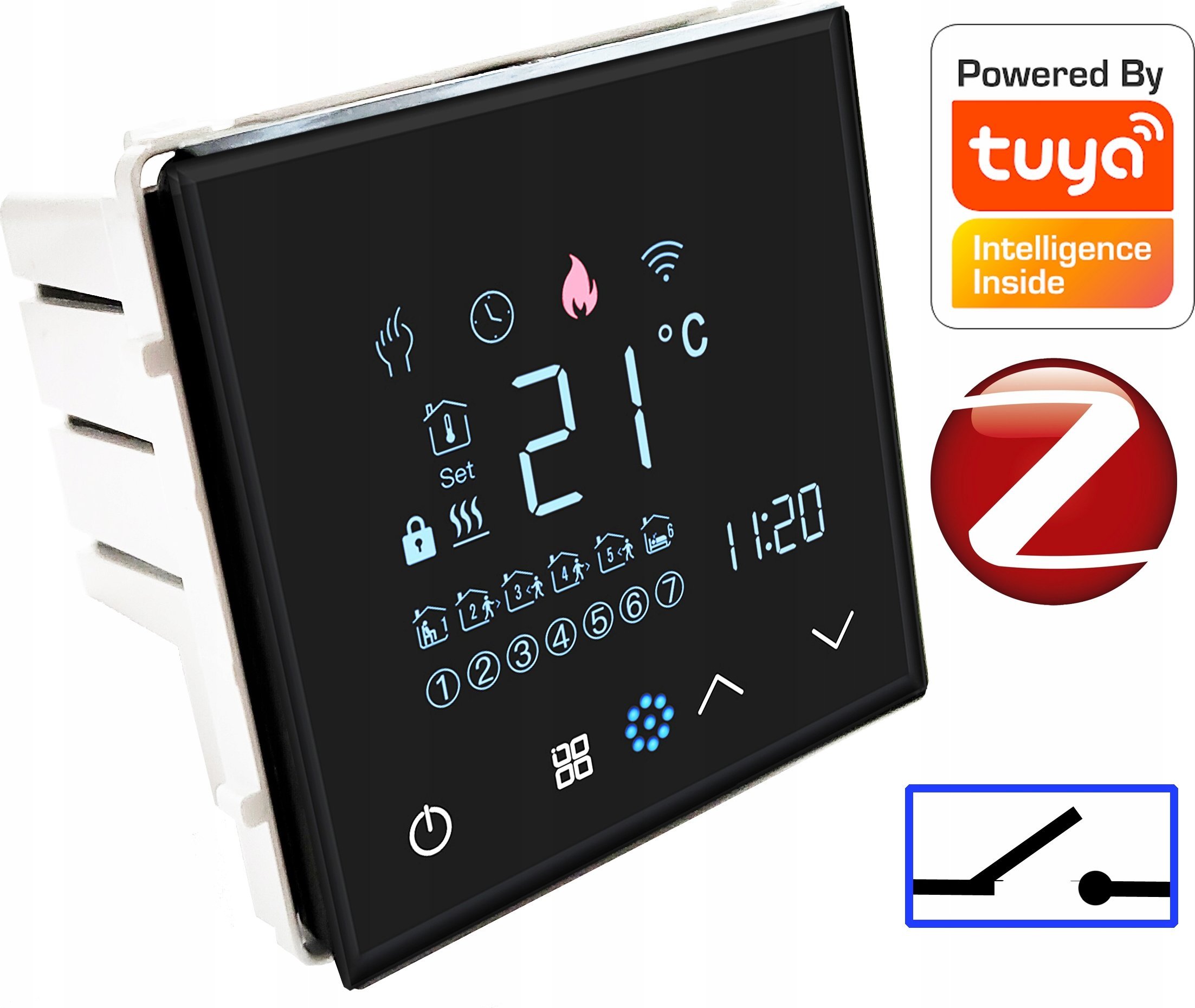 Termostat Sterownik Kotła Pompy Pieca Zigbee TUYA