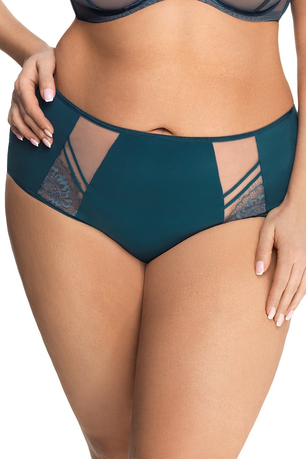 Gorsenia Gorsenia K497 Paradise zielony 3XL Majtki figi