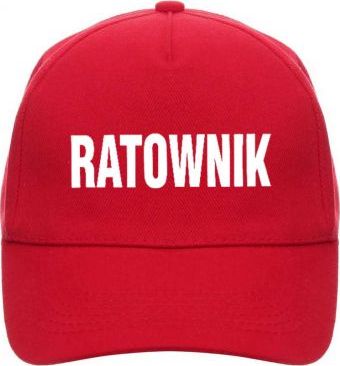 Promostars Czapka comfort RATOWNIK czerwona