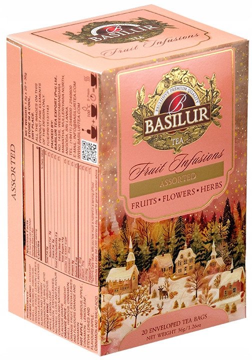 Herbata owocowa BASILUR Fruit Infusions Assorted 4 smaki 20x 1,8g