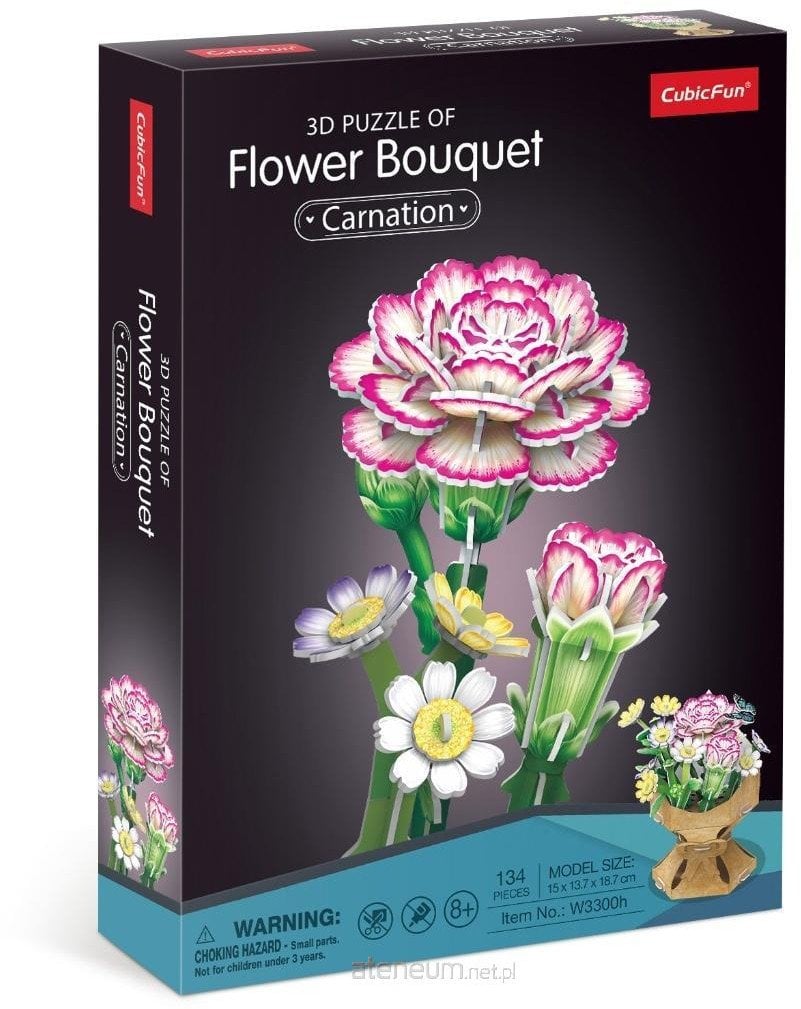 CUBIC FUN BUKIET KWIATÓW GOŹDZIKI