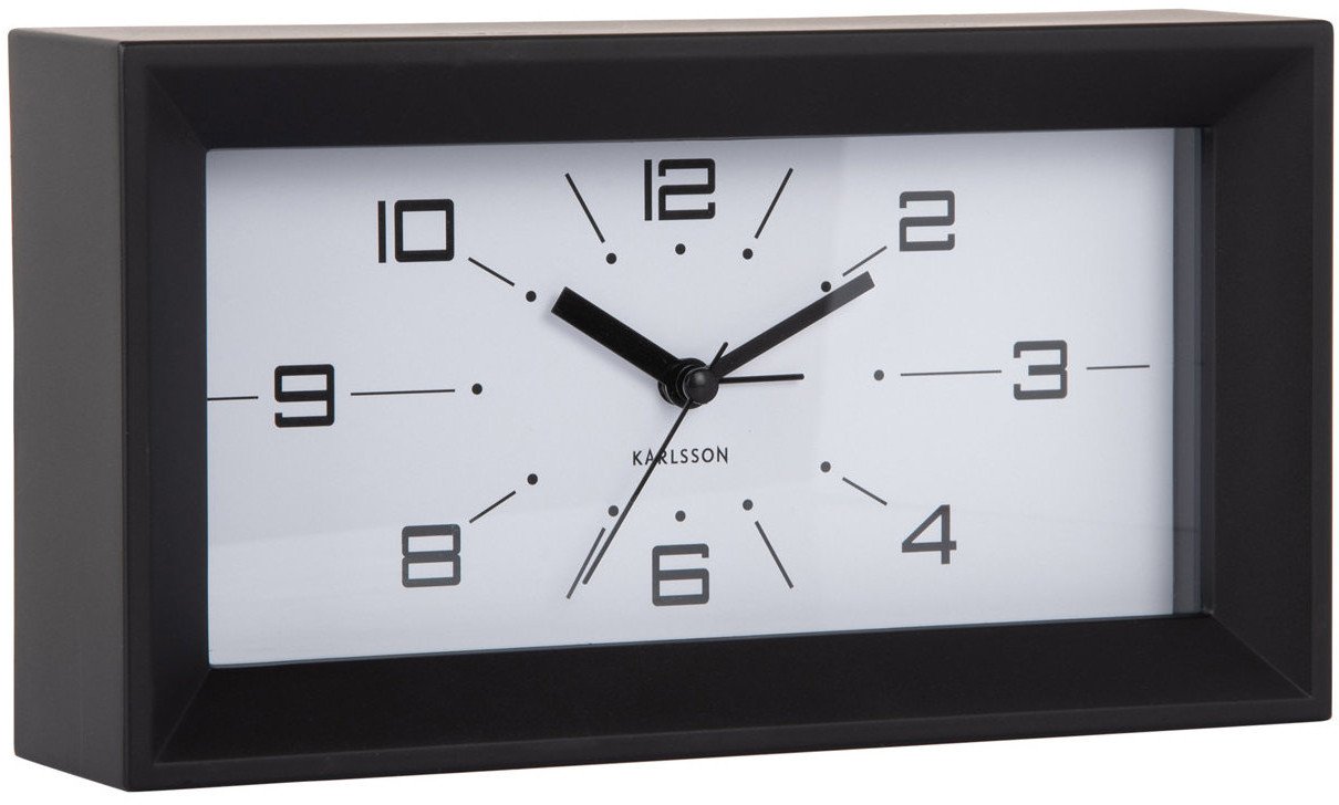 Karlsson Budzik KA6066BK czarny duży 20x11 cm .