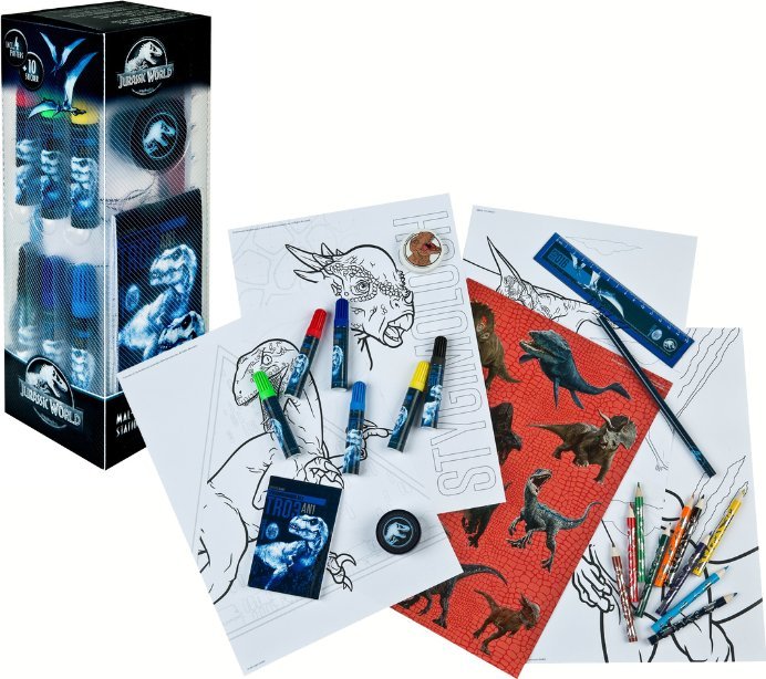 Undercover UNDERCOVER Zestaw do kolorowania WIEŻA JURASSIC WORLD 35szt.