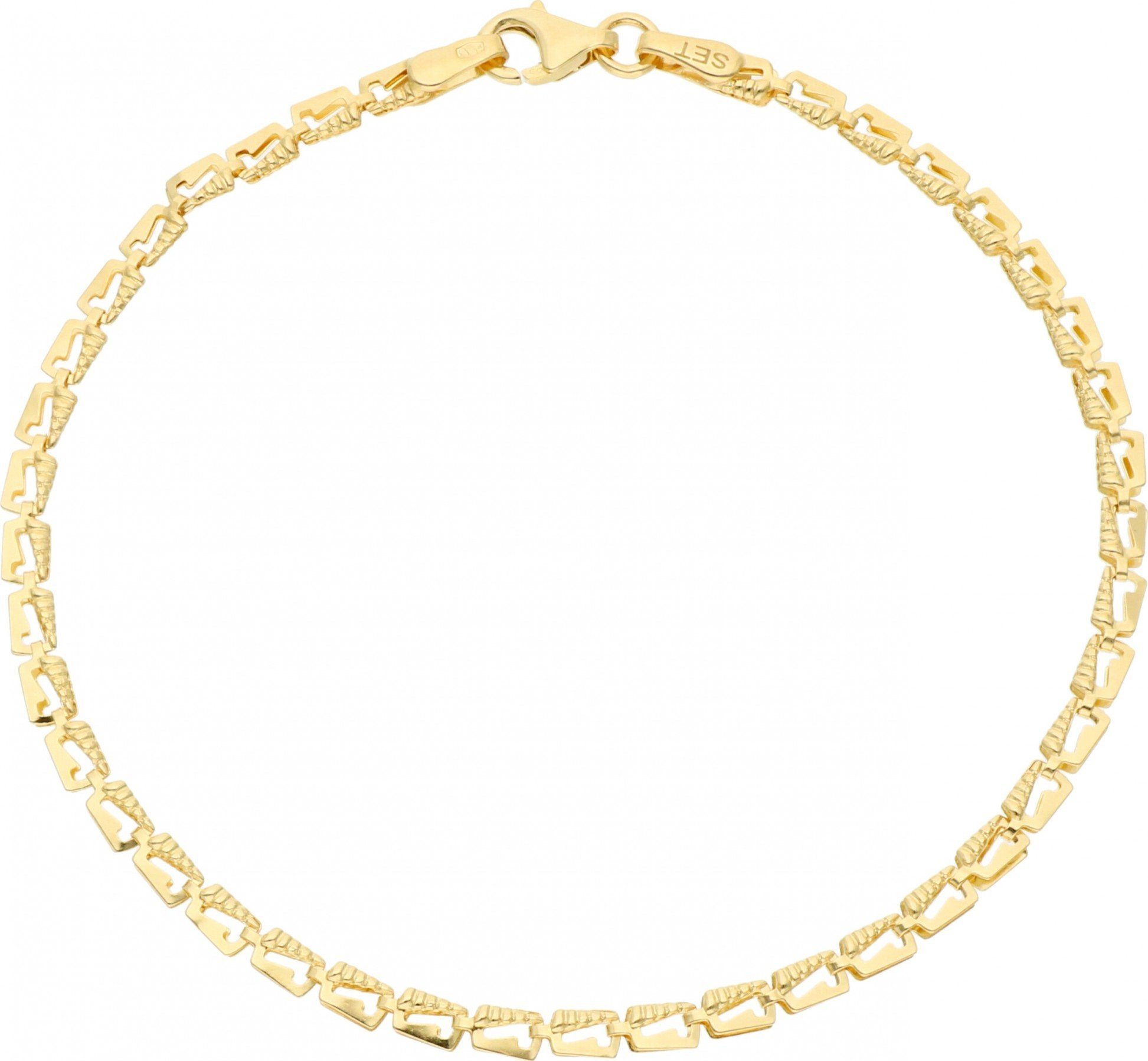 Rosanto Złota modułowa bransoletka z diamentowaniem 19 cm 585 14k