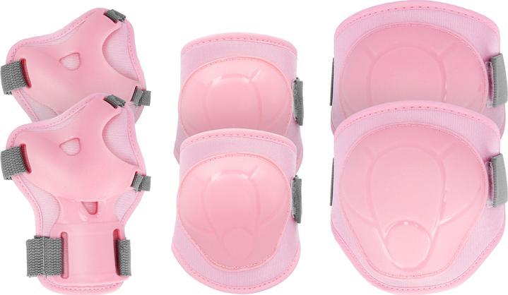 Spokey Zestaw ochraniaczy na łokcie, kolana i nadgarstki BUFFER różowy S