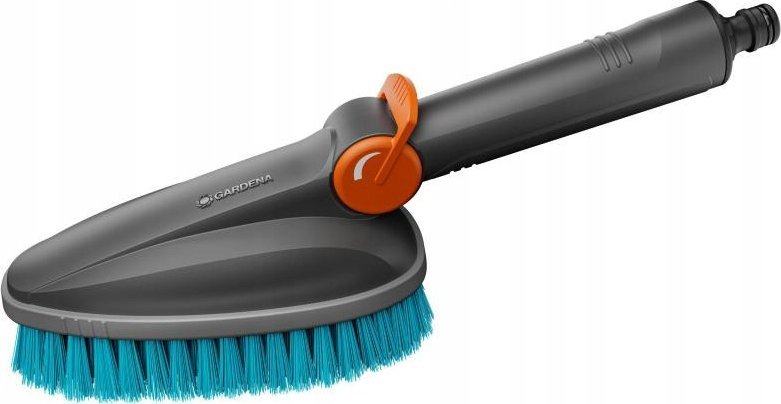 Gardena GARDENA Cleansystem hand brush M hard, washing brush (grey/turquoise, all-round soft plastic strip)