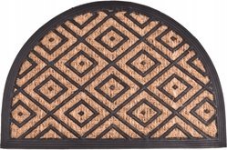 Wycieraczka Panama kokosowa guma PÓŁOKRĄGŁA ROMBY