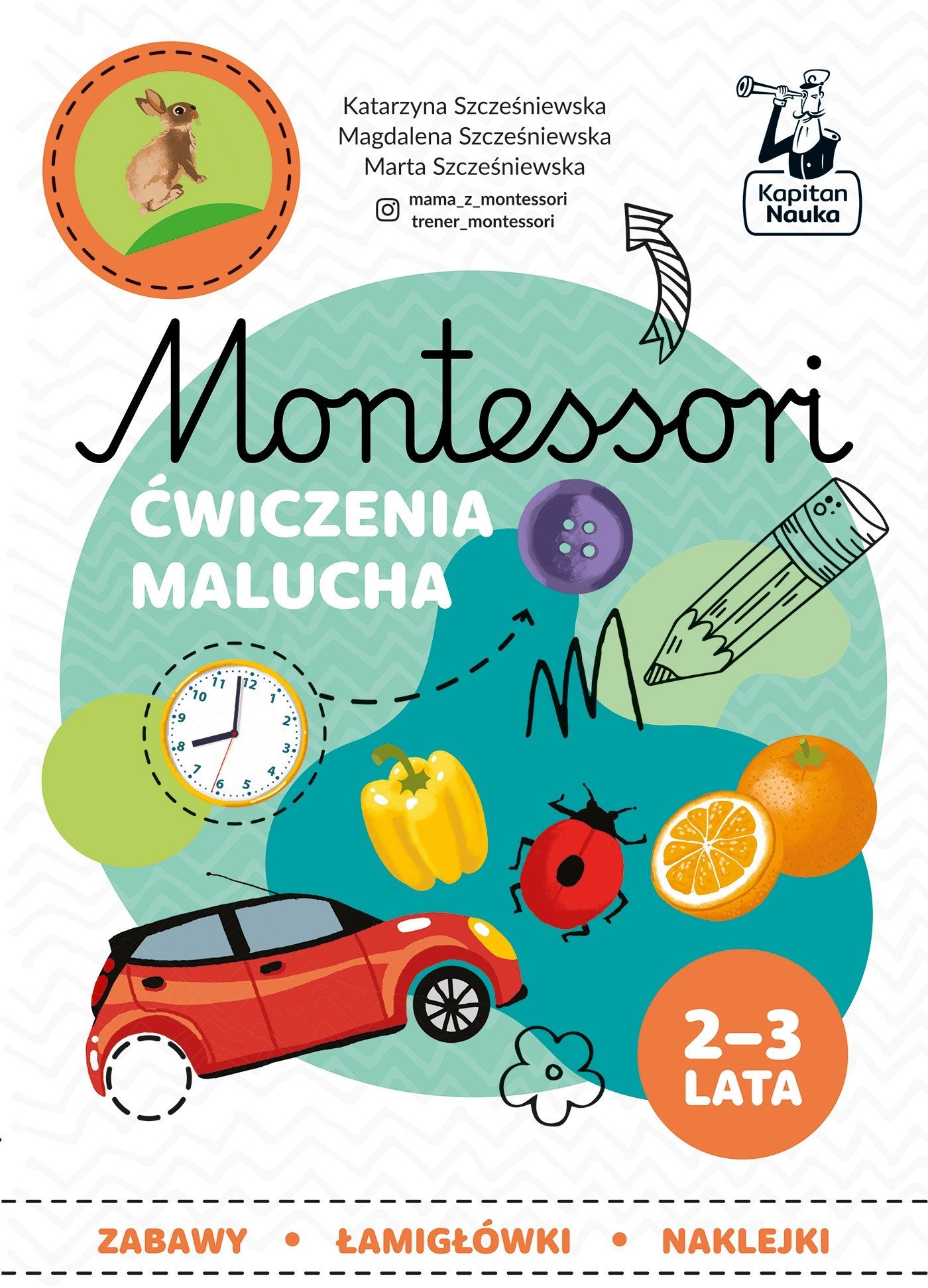 Kapitan Nauka Montessori Zabawy malucha 2-3 lata