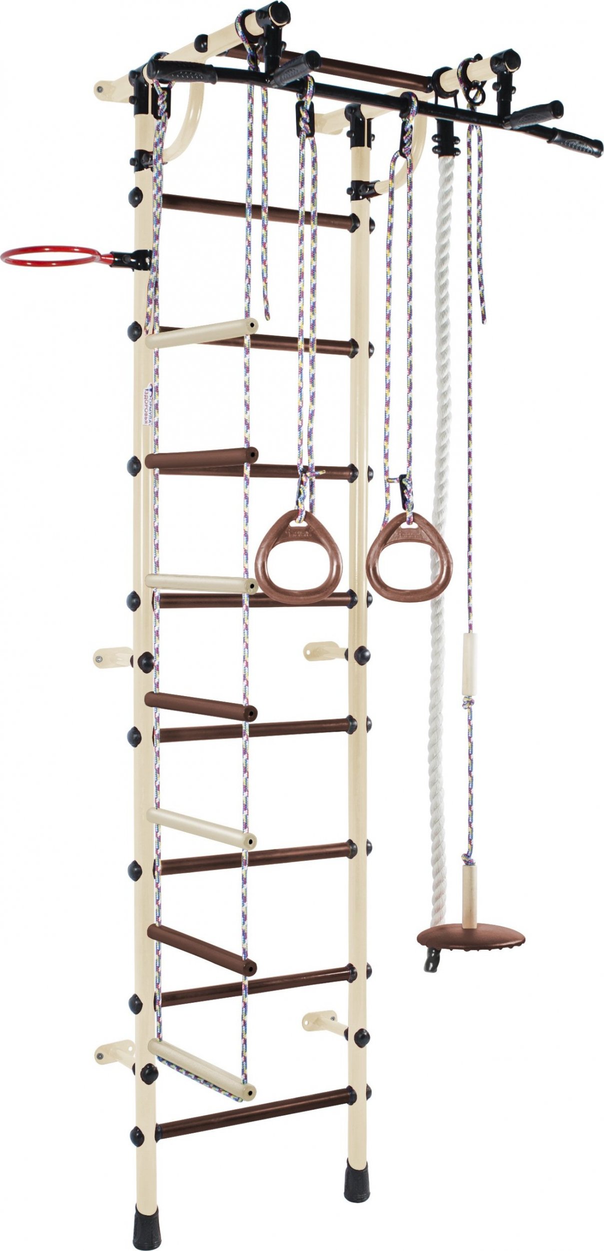 TOTALFIT Drabinka gimnastyczna GAMMA beżowo-brązowa