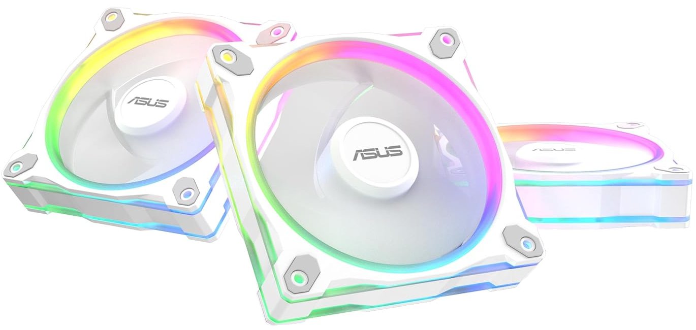 Wentylator Asus Prime MR120 ARGB Reverse Blade 3-pack biały (90DA00L3-B09020)