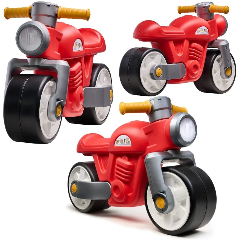 Falk Jeździk Biegowy Ciche Koła Motor Prem1er Retro Czerwony 1+