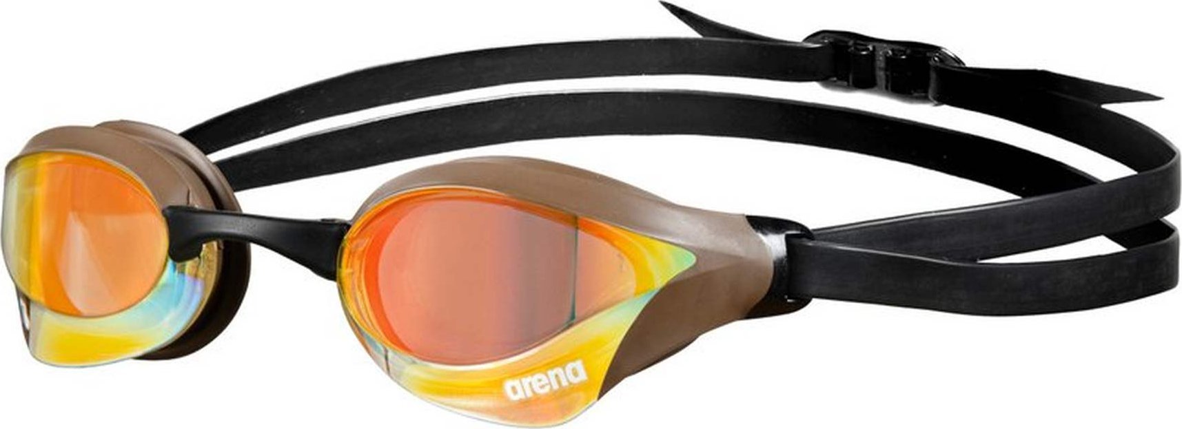 Arena Okulary Pływackie na Basen Arena Cobra Core Yellow Copper-Choco