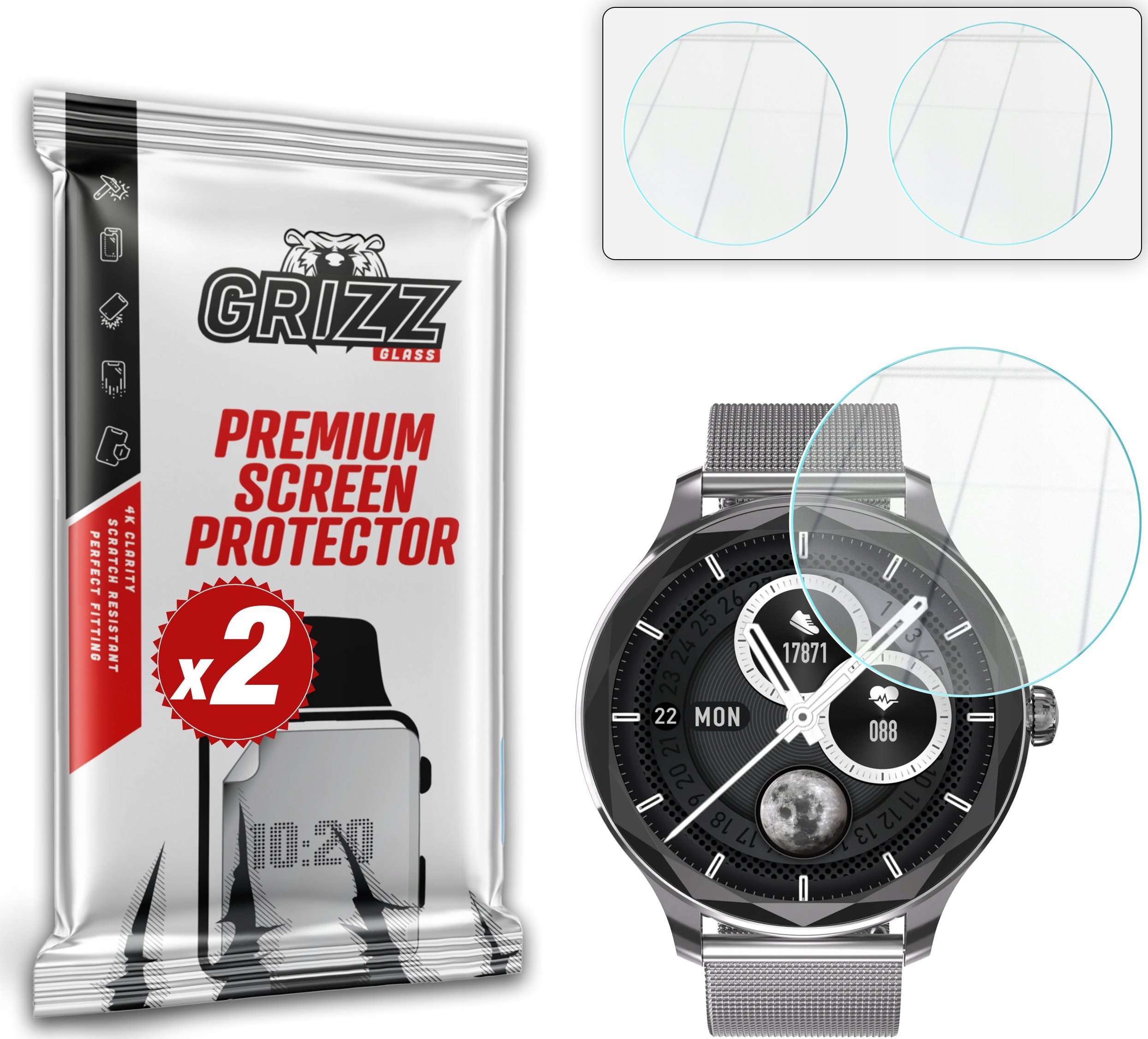 Szkło hybrydowe GrizzGlass HybridGlass do Garett Viva